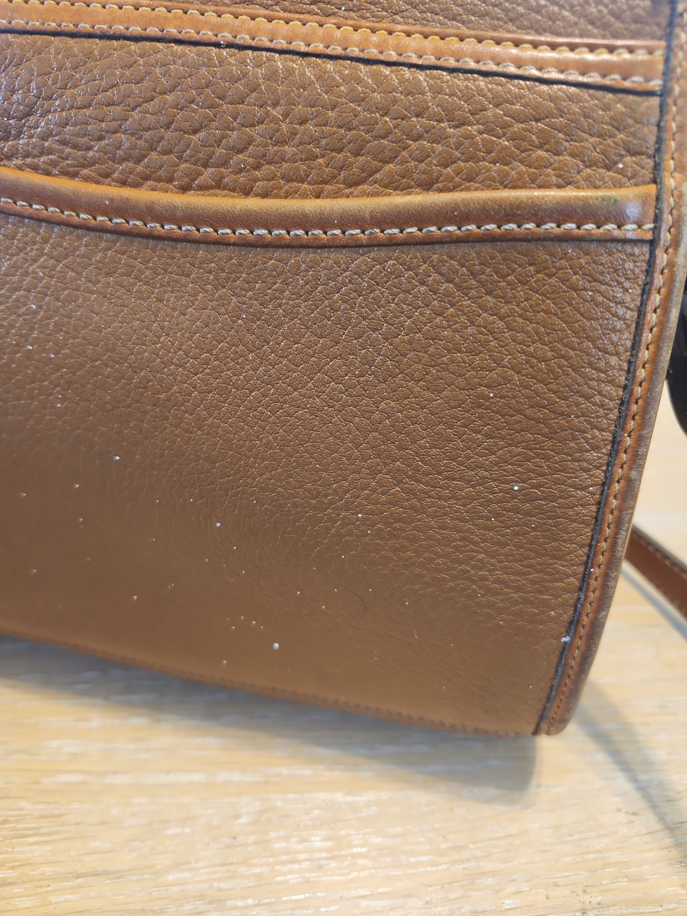 Dooney & Bourke Saddle Brown Pebble Leather Crossbody - Picture 6 of 10